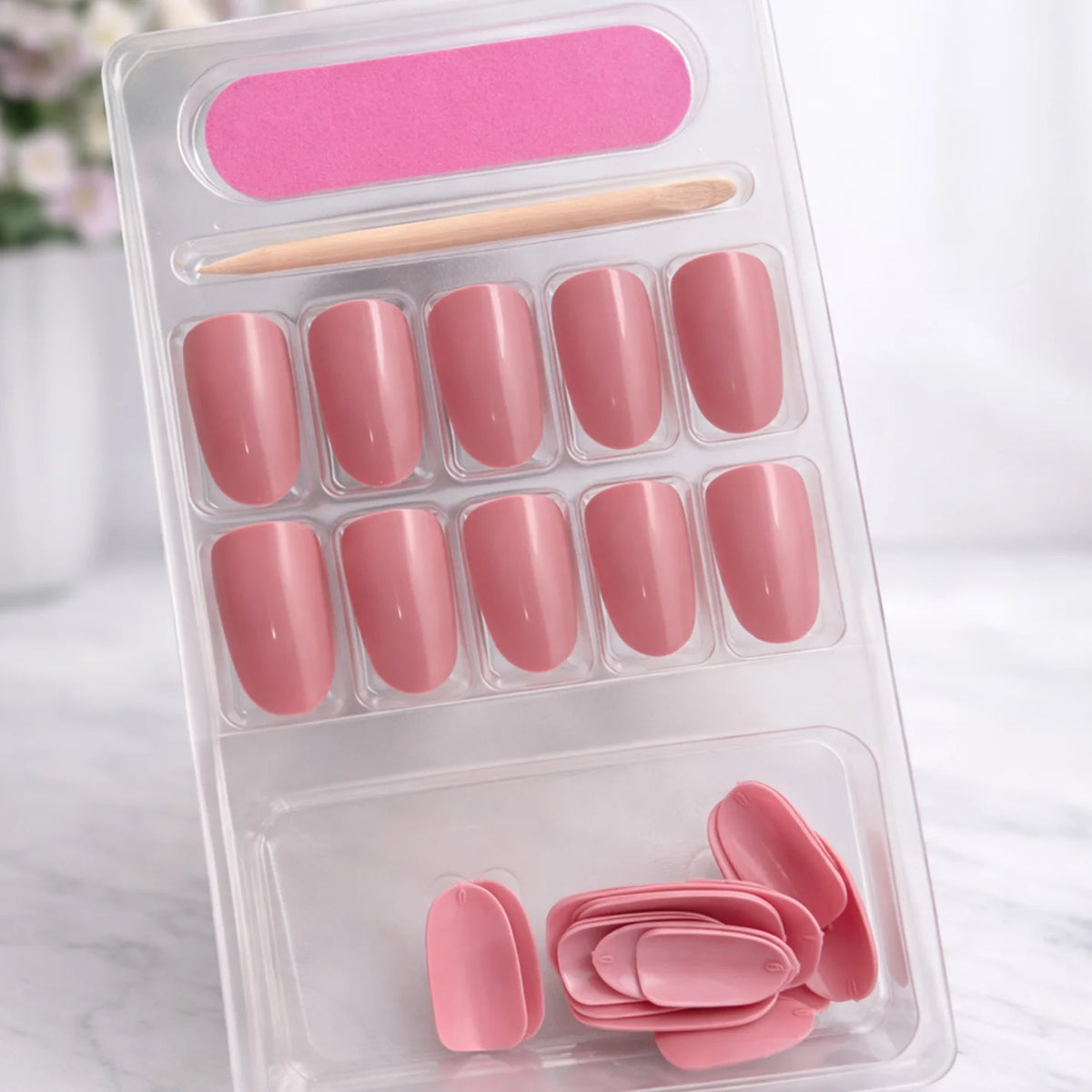 Pink Key Nails – Unlock Your Perfect Look - Pack of 6 (Matte)