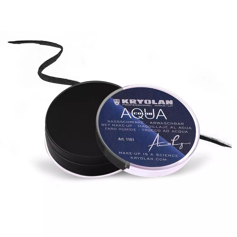 Kryolan - Aquacolor Cake Liner - 071 - Black
