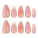 YY Kiss Luxury False Nail – 12Pcs Press On Nails - Bloom Pink