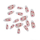 YY Kiss Luxury False Nail – 12Pcs Press On Nails - Heart Nude
