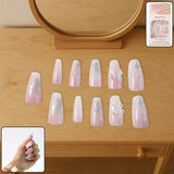 YY Kiss Luxury False Nail – 12Pcs Press On Nails - Glitter Fade