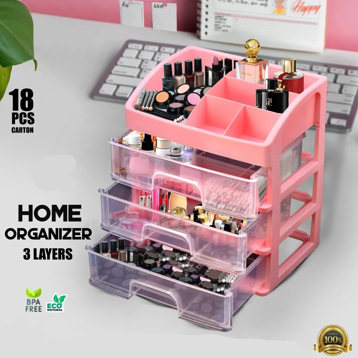New Home Organizer Multi Purpose Rack 3 Layers - Buy Online in Pakistan at Cosmia.pk