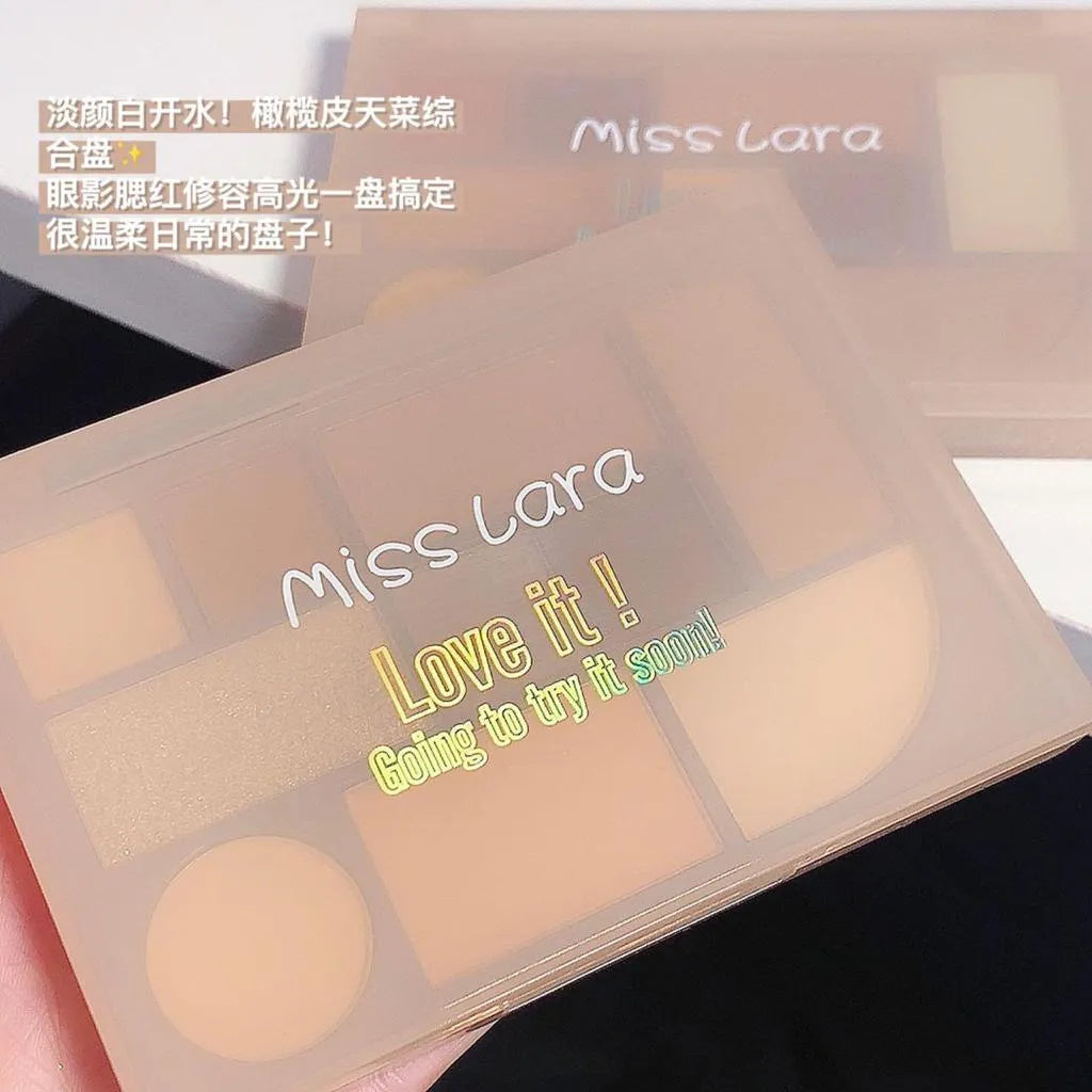Miss Lara 10 Color Contouring Eyeshadow Face Highlighter - Buy Online in Pakistan at Cosmia.pk