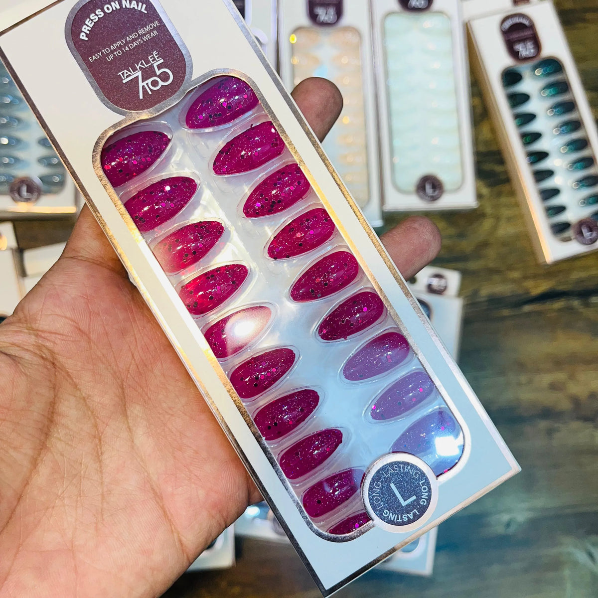 7To5 Talklee Press On nails Artifical Nails With Free Stickers - Buy Online in Pakistan at Cosmia.pk