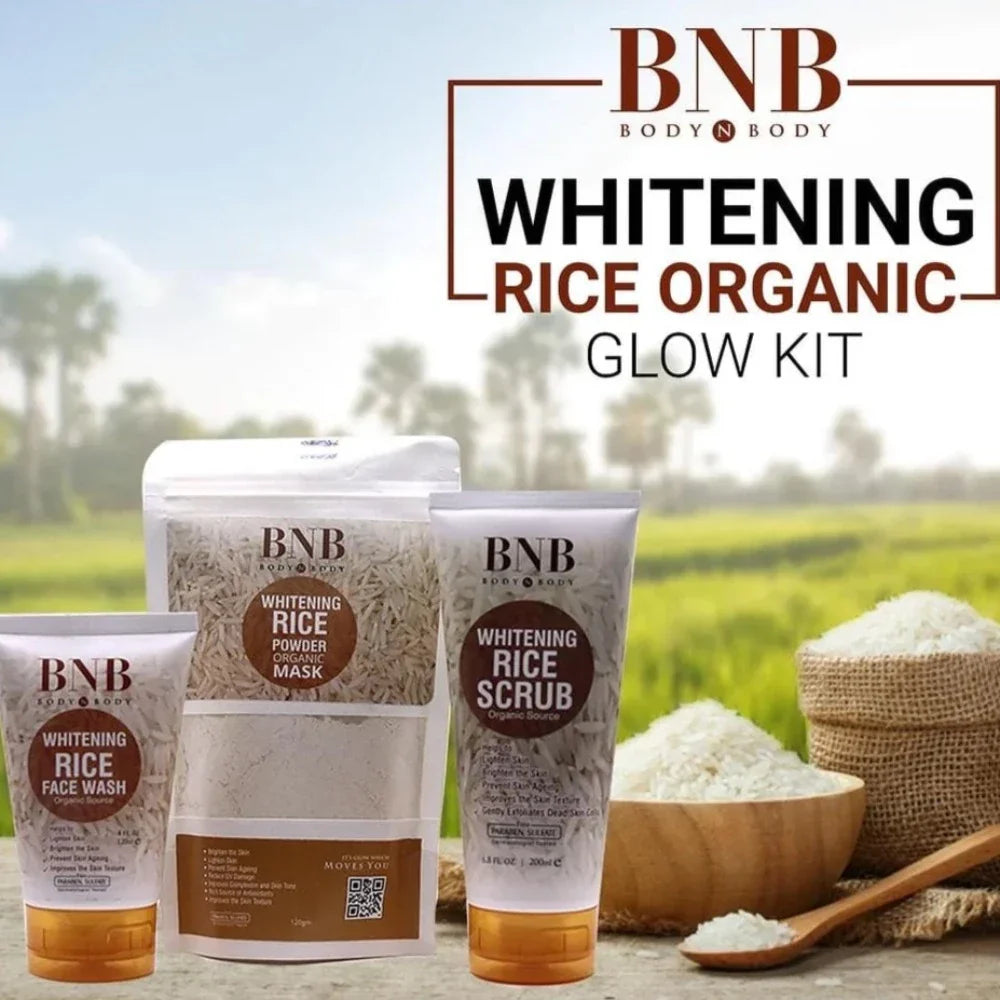 BNB Rice Extract Bright & Glow Kit (Original) - Buy Online in Pakistan at Cosmia.pk