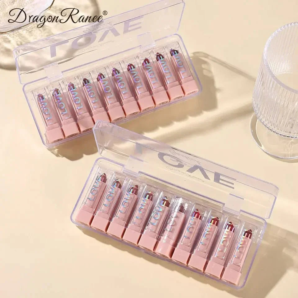 Dragon Ranee - Mini Velvet Lipstick Set of 10 - Buy Online in Pakistan at Cosmia.pk
