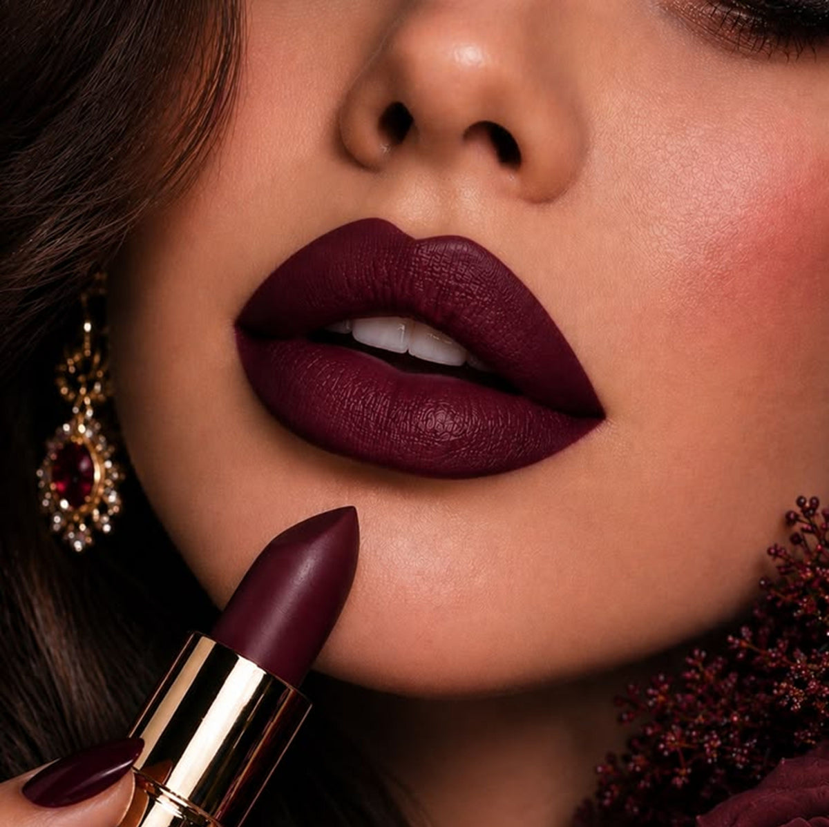 Glamorous Face Matte Lipstick - 221 Wine