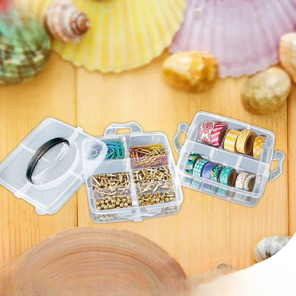 Portable Necklace And Ring Storage Box - 2 Tier - Buy Online in Pakistan at Cosmia.pk
