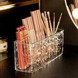 4 Grid Makeup Brush Pen Holder Multi Compartment Rippled Divided - Buy Online in Pakistan at Cosmia.pk