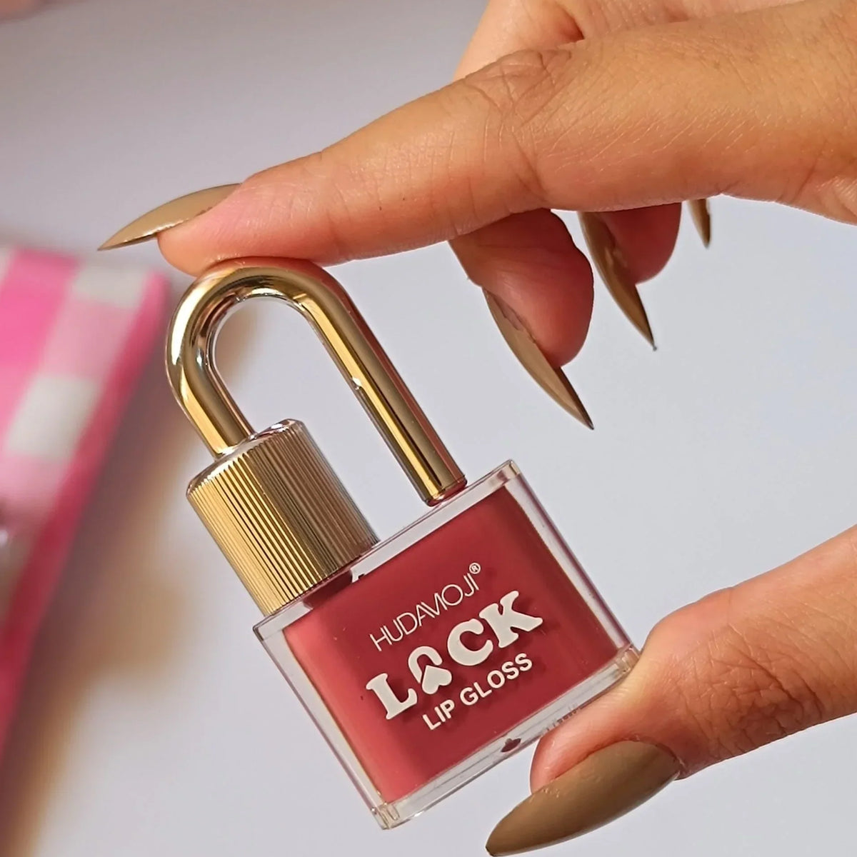 Hudamoji - Lock Shape Matte Lip Gloss - Buy Online in Pakistan at Cosmia.pk