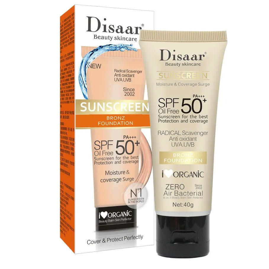 Disaar Sunscreen Bronz Foundation SPF 50 Oil-Free – 40g - Buy Online in Pakistan at Cosmia.pk