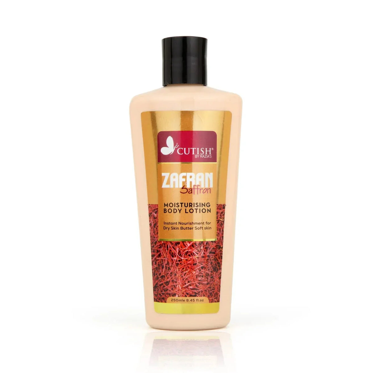 Cutish Zafran Saffron Moisturising Body Lotion - 250ml - Buy Online in Pakistan at Cosmia.pk