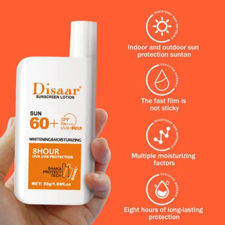 Disaar Sun Screen Lotion Spf Cream SPF Max 60 Oil Free - 50g - Buy Online in Pakistan at Cosmia.pk