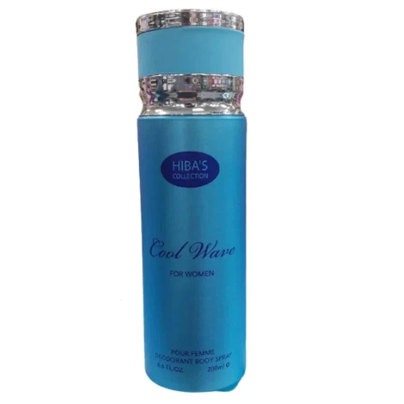 Hiba's Collection Deodorant Body Spray Cool Wave For Women - 200ml - Buy Online in Pakistan at Cosmia.pk