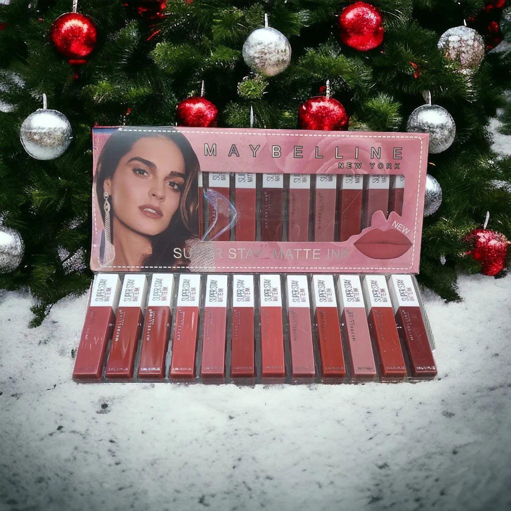 Maybelline Super Stay Matte Ink Lip Gloss - 12pcs Set - Buy Online in Pakistan at Cosmia.pk