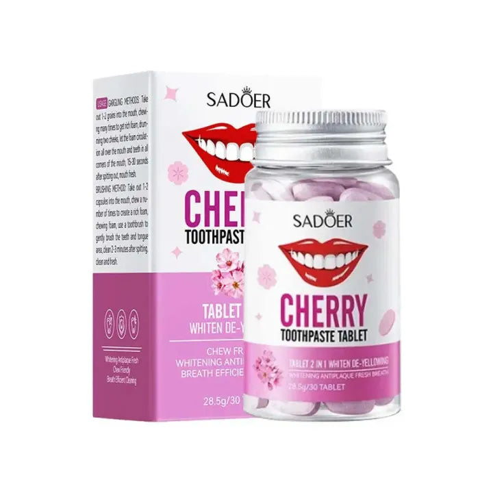 Sadoer 2 in 1 Solid Toothpaste Tablets 28.5g - Buy Online in Pakistan at Cosmia.pk