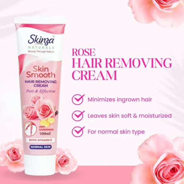 Skinza Rose Hair Removing Cream - 100ml - Buy Online in Pakistan at Cosmia.pk