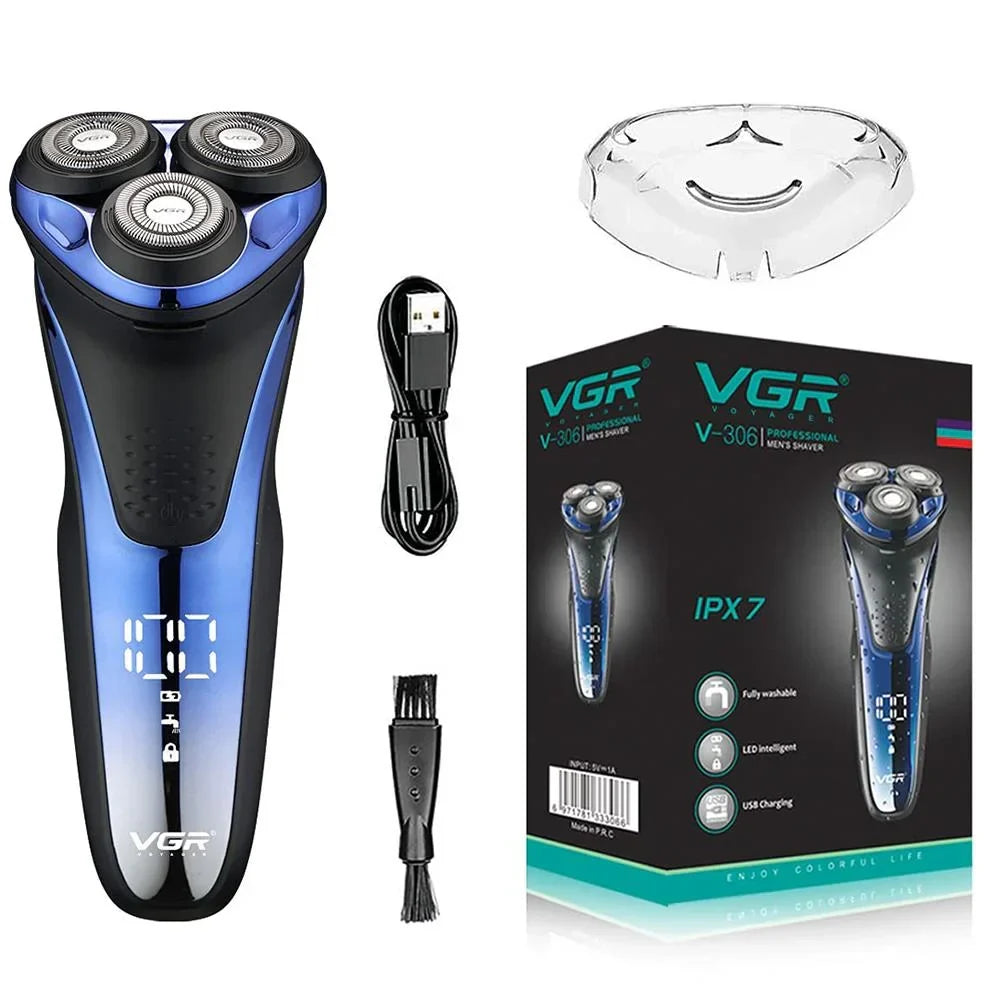 VGR V-306 Wet & Dry 3 Head Electric Shaver - Buy Online in Pakistan at Cosmia.pk