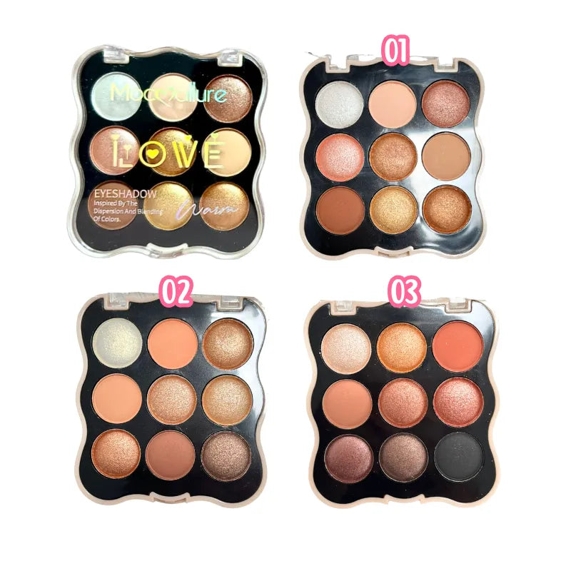 Mocallure Love Warm Eyeshadow Palette - 9 Colors - Buy Online in Pakistan at Cosmia.pk