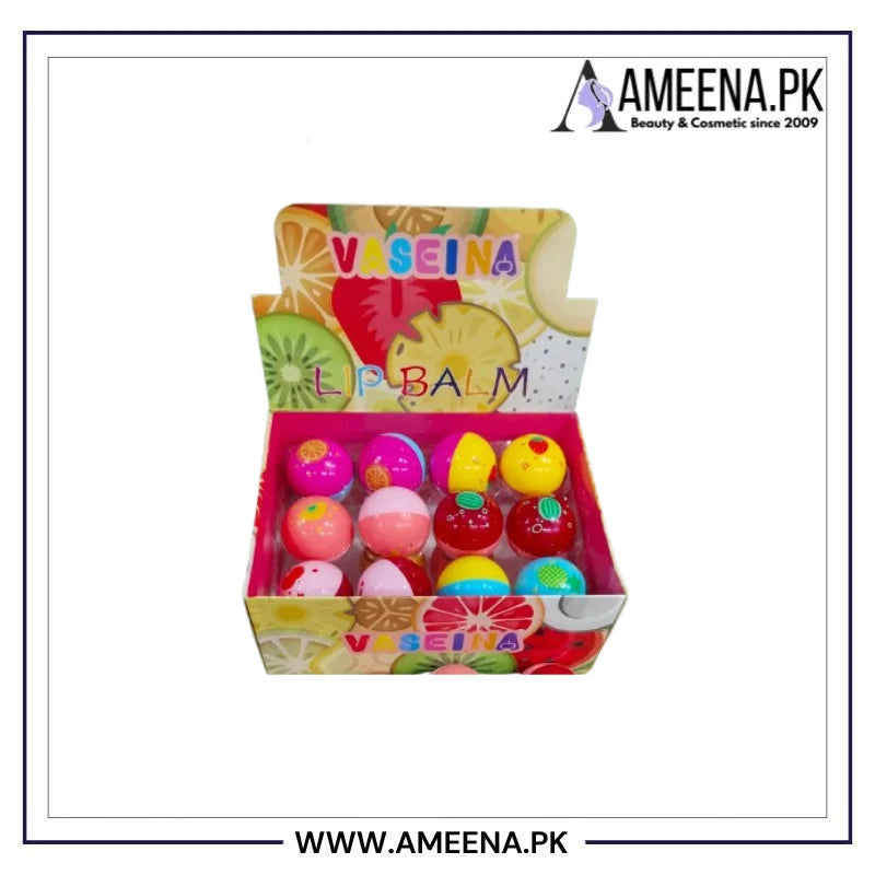 Vaseine Fruit Lip Balm Pack of 6 Different Color - Buy Online in Pakistan at Cosmia.pk