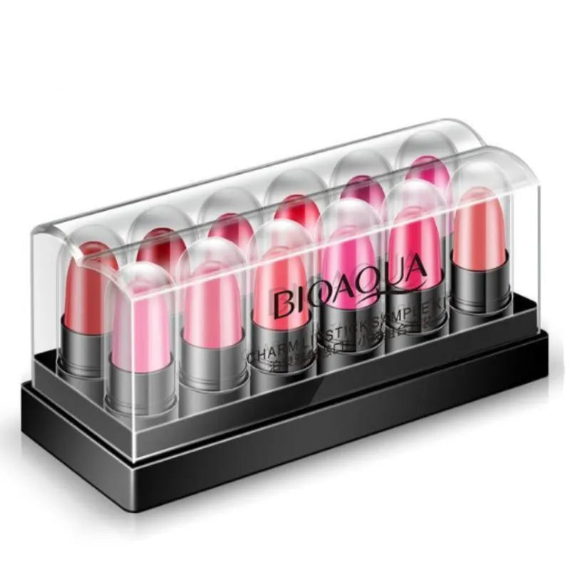 BIOAQUA Lipstick Kit Waterproof Long-Lasting Lipstick - 12 Pcs Set - Buy Online in Pakistan at Cosmia.pk