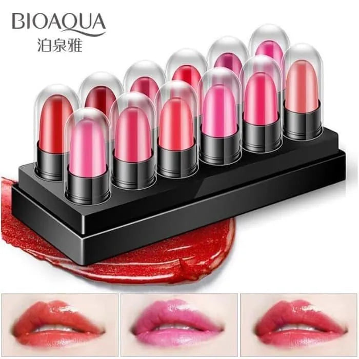 BIOAQUA Lipstick Kit Waterproof Long-Lasting Lipstick - 12 Pcs Set - Buy Online in Pakistan at Cosmia.pk