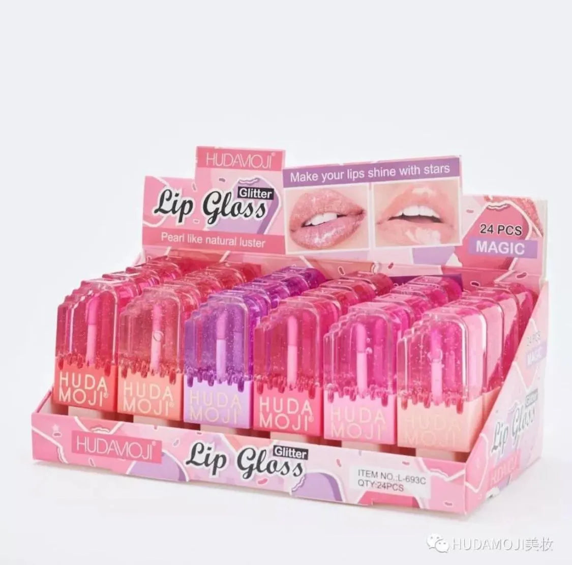 Hudamoji Transparent Lipgloss Oil in Light Pink Color Each - Buy Online in Pakistan at Cosmia.pk