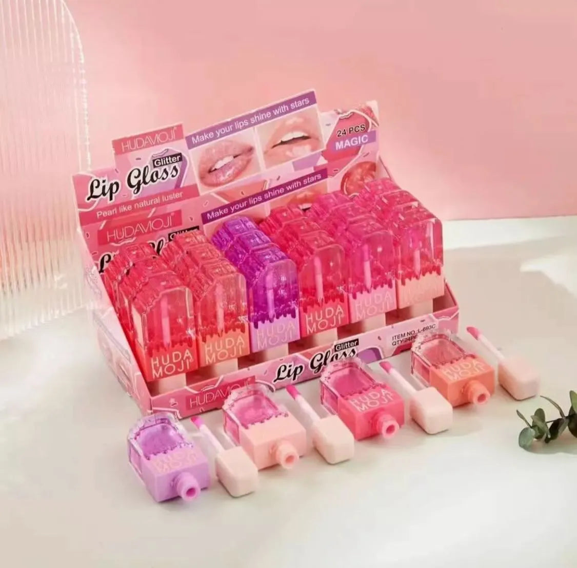Hudamoji Transparent Lipgloss Oil in Light Pink Color Each - Buy Online in Pakistan at Cosmia.pk