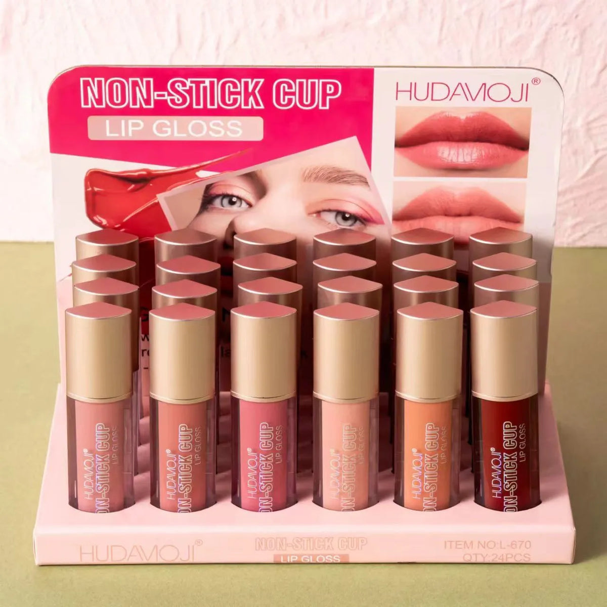 Huda Moji Non stick Long lasting Lipgloss 6Pcs - Buy Online in Pakistan at Cosmia.pk