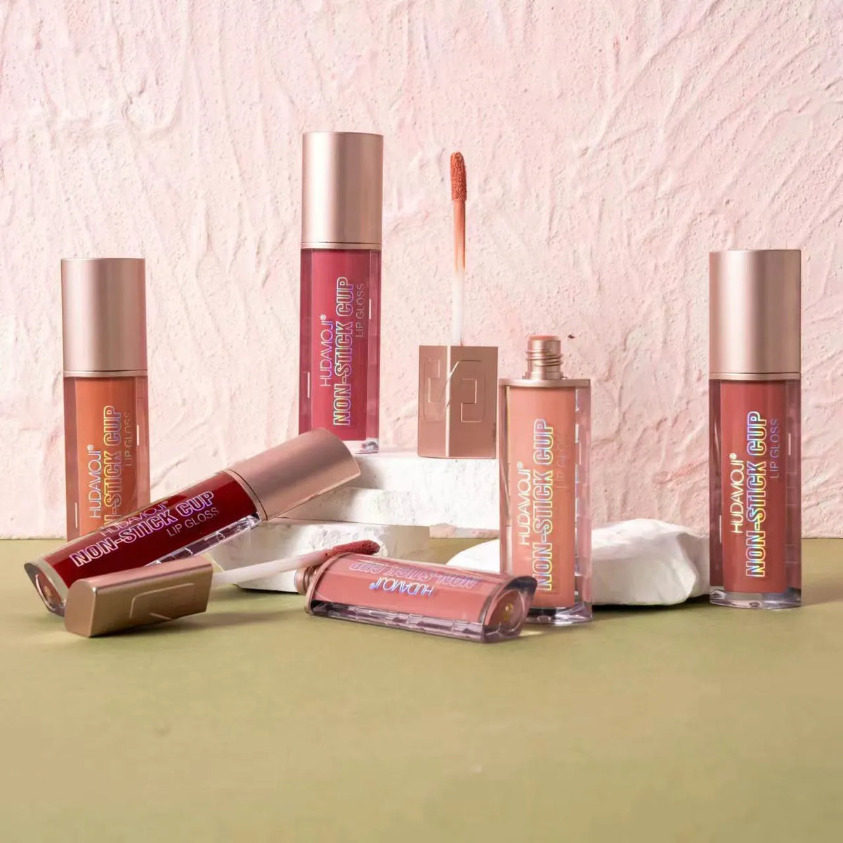 Huda Moji Non stick Long lasting Lipgloss 6Pcs - Buy Online in Pakistan at Cosmia.pk