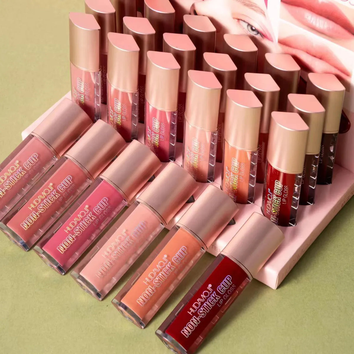 Huda Moji Non stick Long lasting Lipgloss 6Pcs - Buy Online in Pakistan at Cosmia.pk
