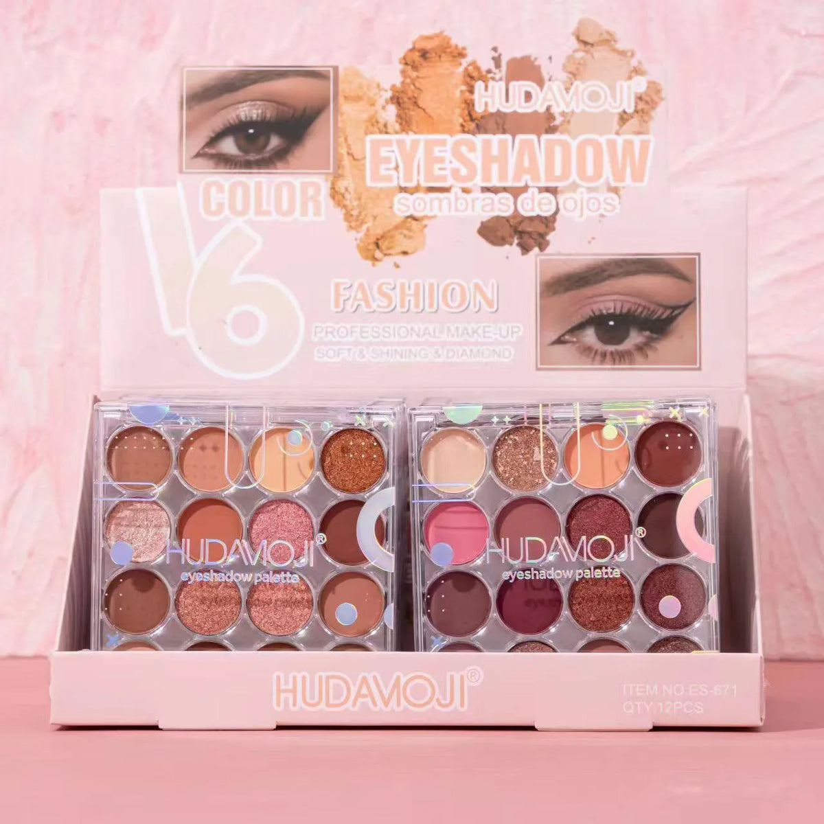 Hudamoji 16 Color Fashion Eyeshadow Palette - Buy Online in Pakistan at Cosmia.pk