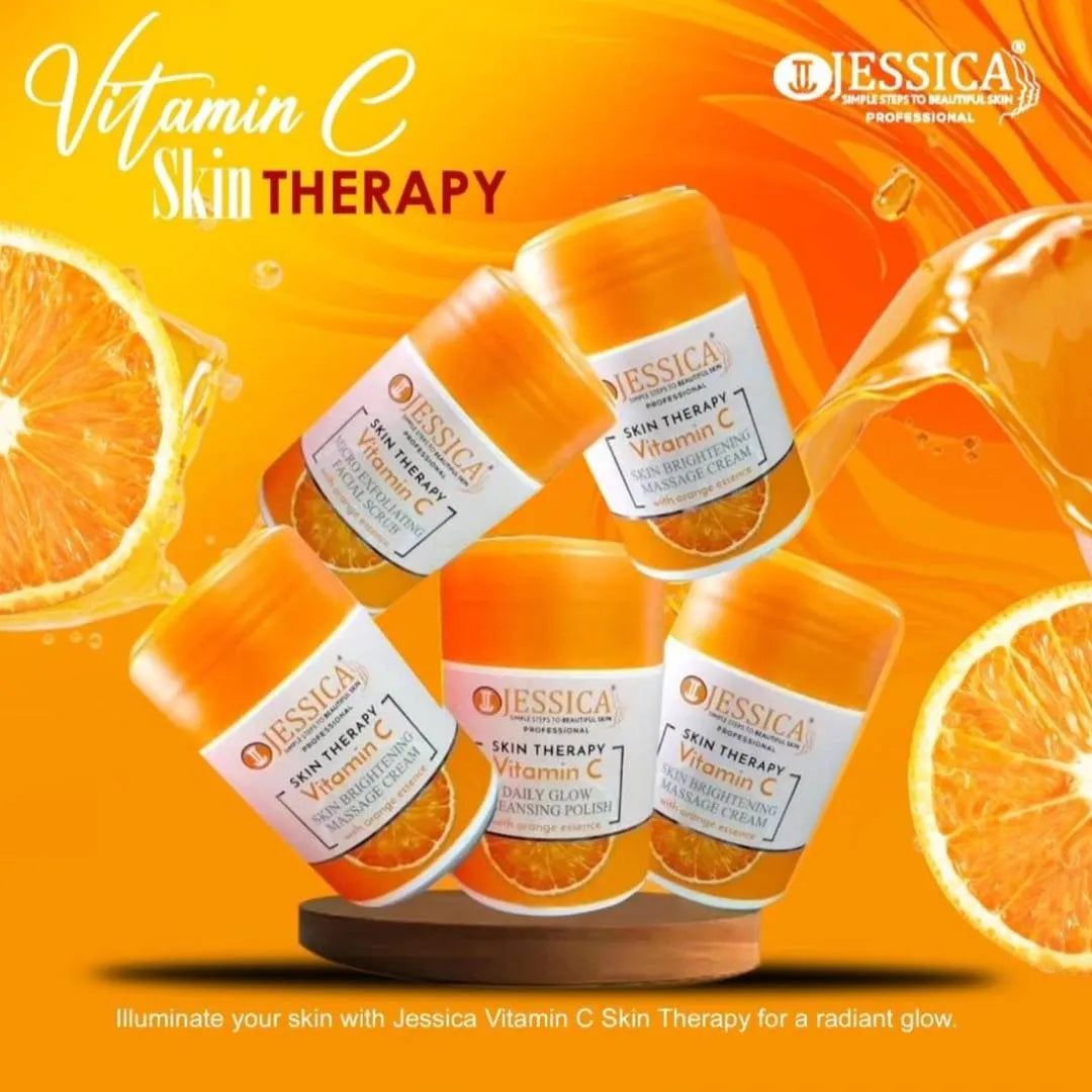 Jessica Professional Skin Therapy Vitamin C 5Pcs Facial Kit Each 250g - Buy Online in Pakistan at Cosmia.pk