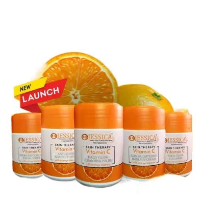 Jessica Professional Skin Therapy Vitamin C 5Pcs Facial Kit Each 250g - Buy Online in Pakistan at Cosmia.pk