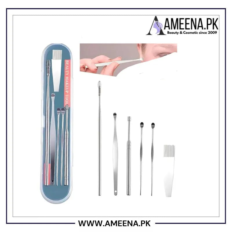 Ear Wax Cleaning Tools kit Set with Box Set of 6 - Buy Online in Pakistan at Cosmia.pk