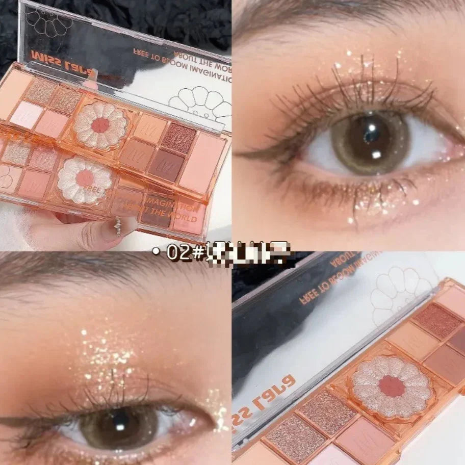 Miss Lara Cute Flower Eyeshadow Palette - Buy Online in Pakistan at Cosmia.pk