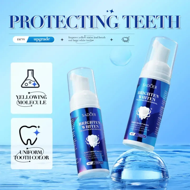 SADOER Brighten Whiten Tooth Cleaning Mousse - 60ml - Buy Online in Pakistan at Cosmia.pk