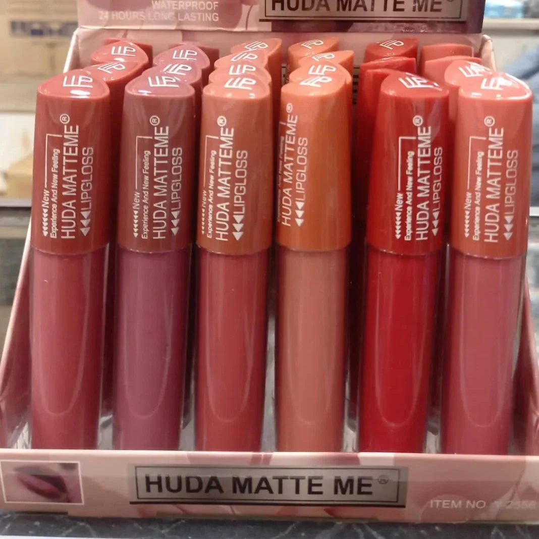 Huda Matte Me Matte Lip Gloss 6Pcs - Buy Online in Pakistan at Cosmia.pk