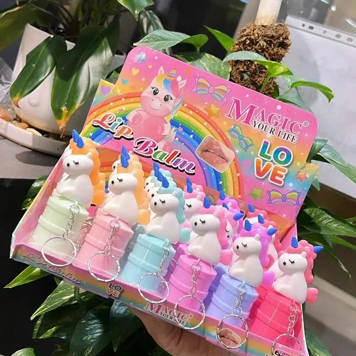 Unicorn Keychain Lip Balm Each - Buy Online in Pakistan at Cosmia.pk