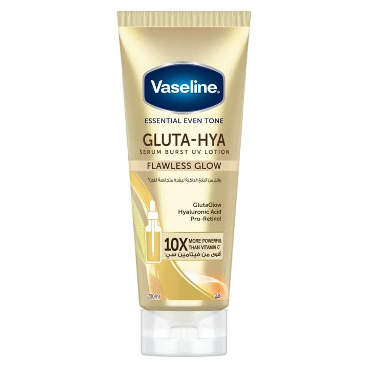 Vaseline Gluta-Hya Serum Burst UV Lotion - Flawless Bright - 200ml - Buy Online in Pakistan at Cosmia.pk