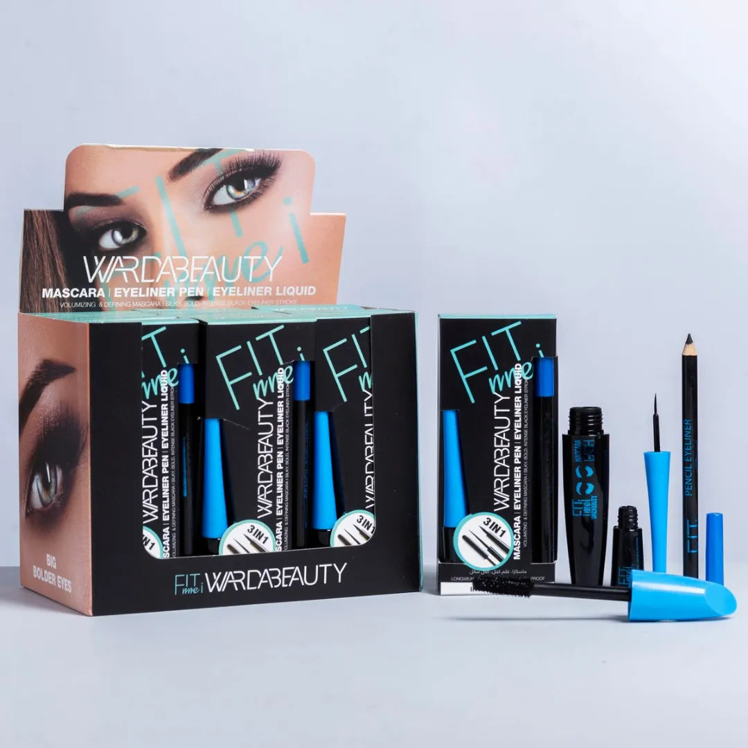 Warda Beauty 3in1 Liner Mascara Eyebrow Pencil Set - Buy Online in Pakistan at Cosmia.pk