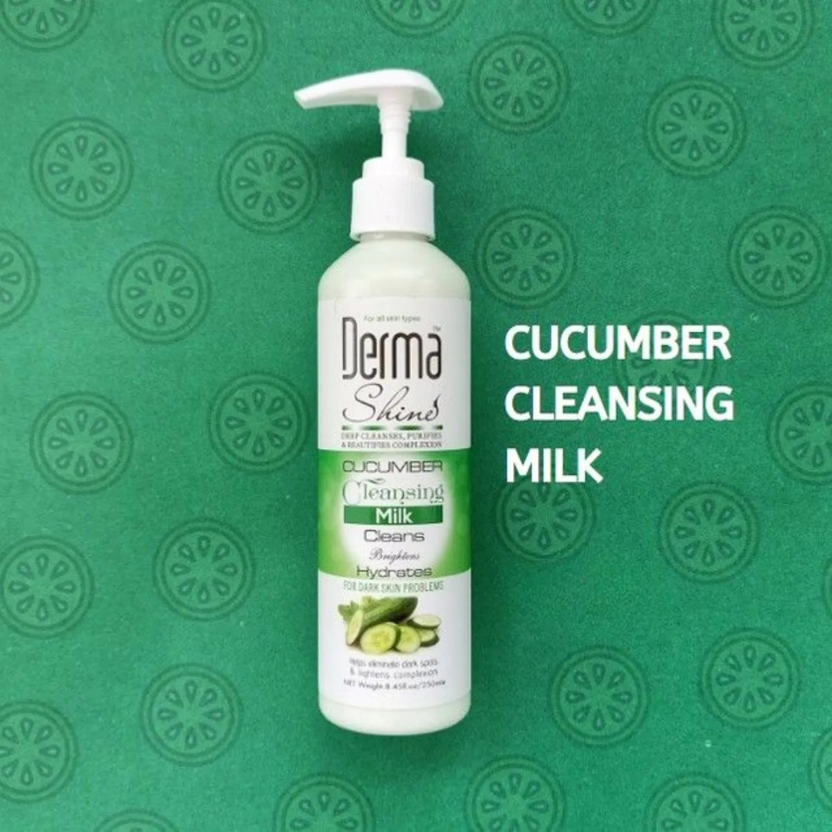 Derma Shine Cucumber Cleansing Milk - 250ml - Buy Online in Pakistan at Cosmia.pk