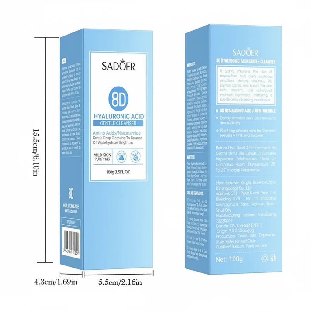Sadoer 8D Hyaluronic Acided Gentle Cleanser Milk - 100g - Buy Online in Pakistan at Cosmia.pk