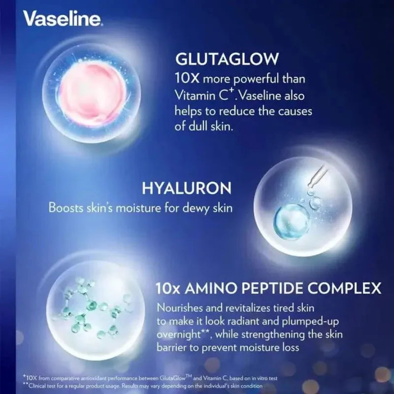 Vaseline - Gluta-HYA lotion Overnight Radiance Repair - 330ml - Buy Online in Pakistan at Cosmia.pk