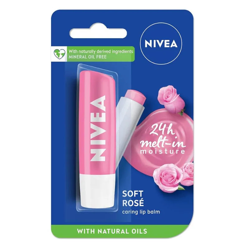 Nivea Soft Rose Lip Care - 4.8g - Buy Online in Pakistan at Cosmia.pk