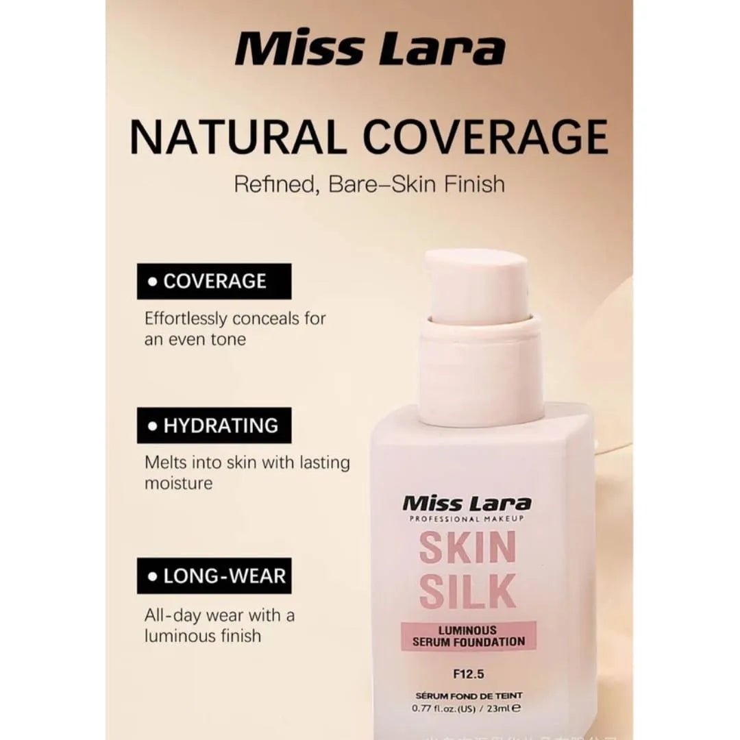 Miss Lara Skin Silk Luminous Serum Foundation - 23ml - Buy Online in Pakistan at Cosmia.pk