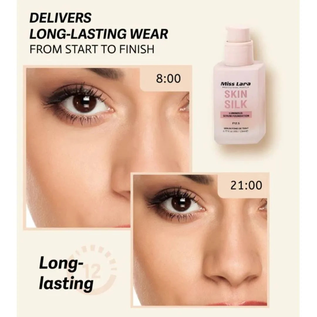 Miss Lara Skin Silk Luminous Serum Foundation - 23ml - Buy Online in Pakistan at Cosmia.pk