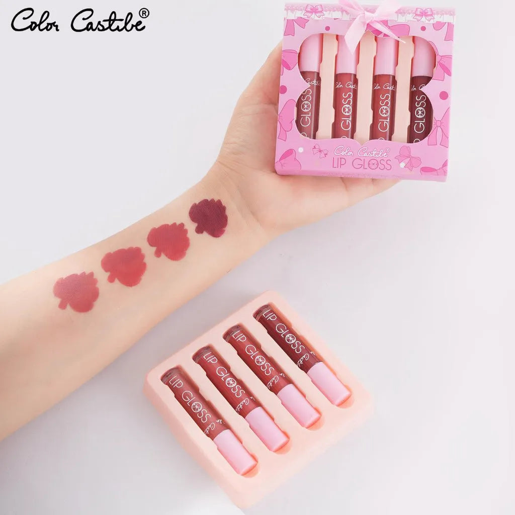 Color Castle 4‑Piece Matte Lip Gloss Set (24‑Hour Long-lasting Kit) - Buy Online in Pakistan at Cosmia.pk