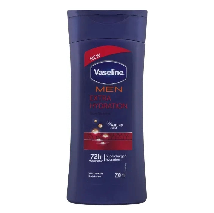 Vaseline Men Extra Hydration 72H Body Lotion - 200ml - Buy Online in Pakistan at Cosmia.pk
