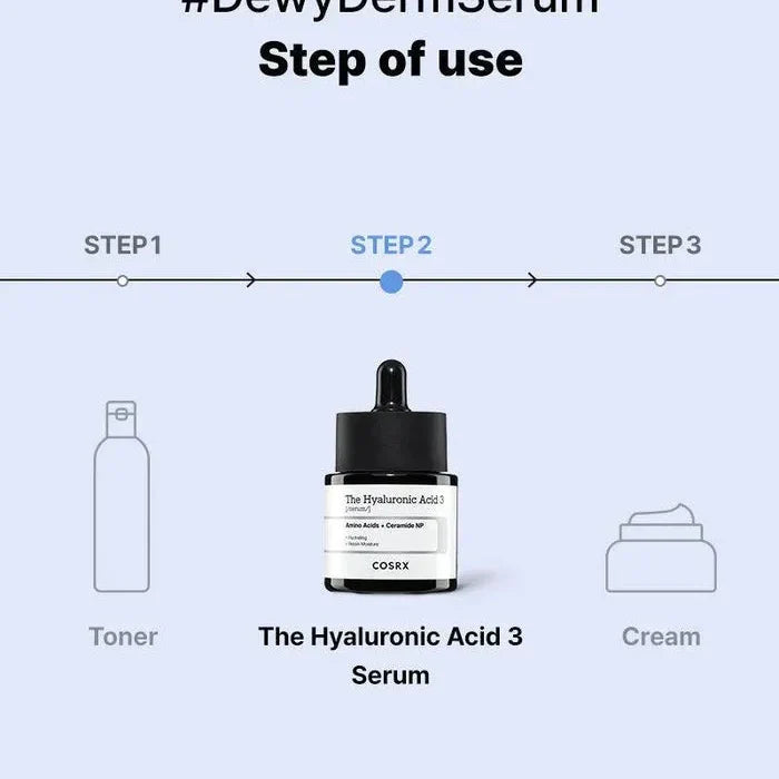 Cosrx The Hyaluronic Acid 3 Serum - 20ml - Buy Online in Pakistan at Cosmia.pk